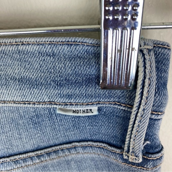 Mother The Rascal Snippet Ripped Ankle Straight Jeans Size 24 - Picture 9 of 15